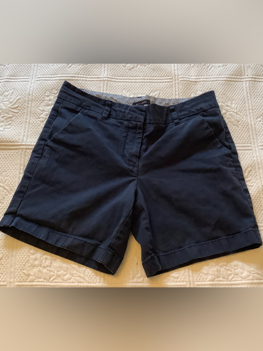 Tommy Hilfiger Navy Cotton Casual Shorts